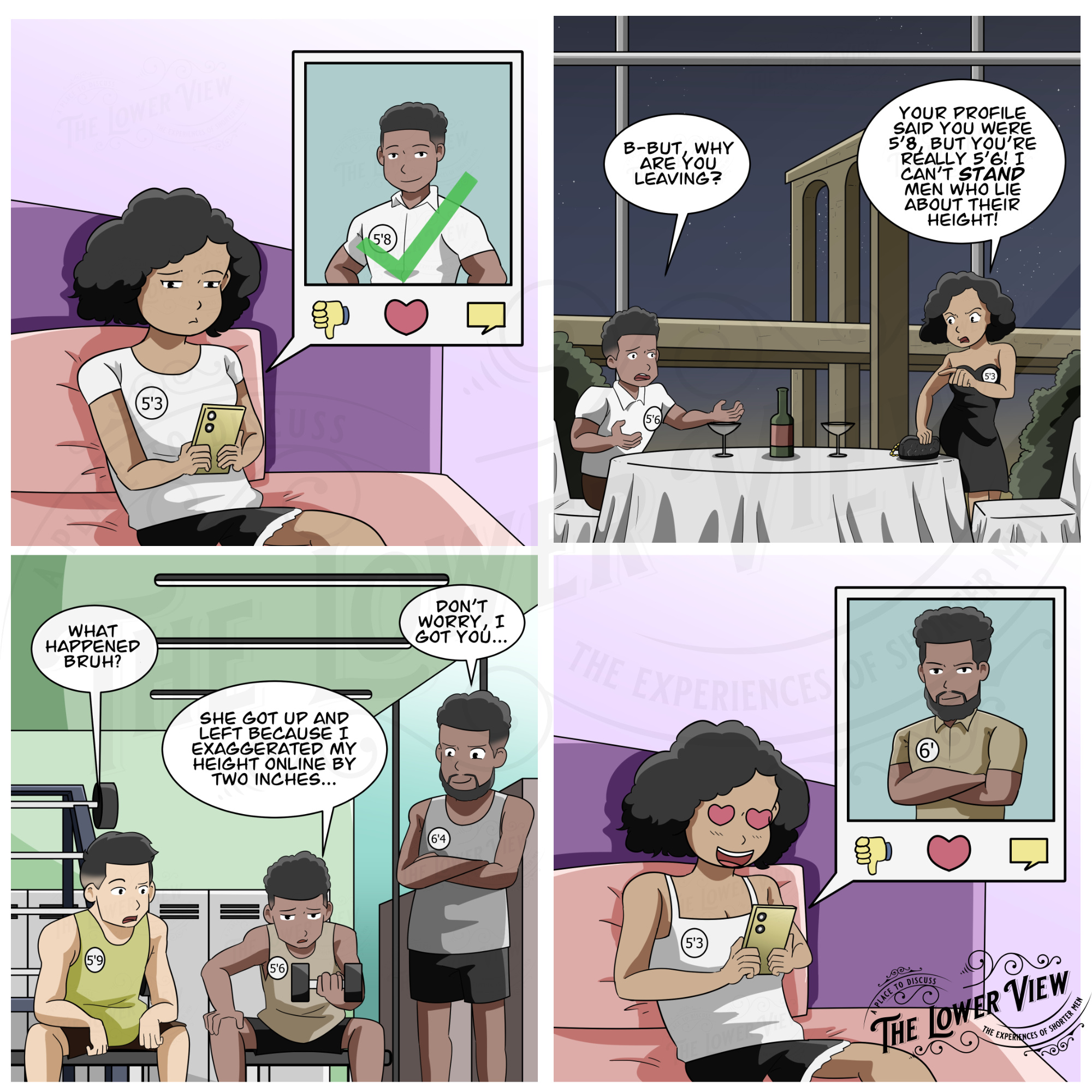 b270c8e2a09a977ddc2e963edea7df33_The Lower View | Art | Dating Apps | Full Comic For Site | Panels 1-4.jpg